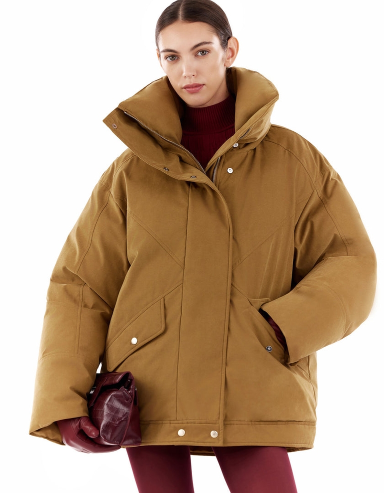 Valvet Puffer Jacket Mustard