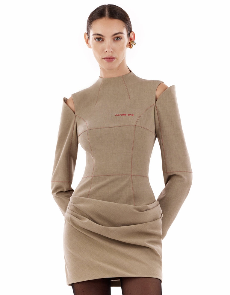 Mannequin Dress Dark Beige