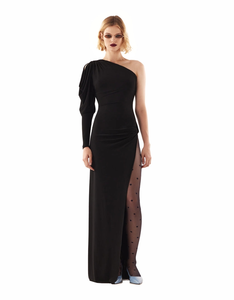 Mob Wife Dress Black