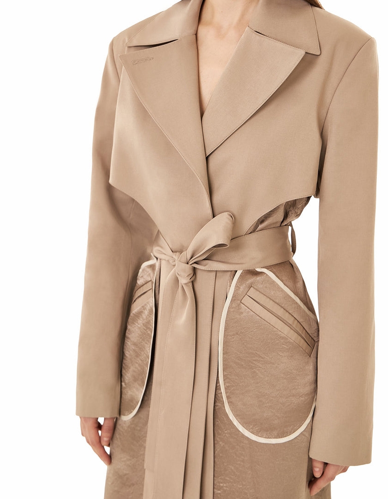 Inside Out Trench Beige