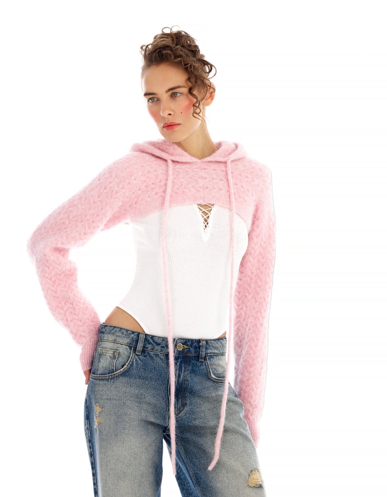 Oblique Hoodie Pink