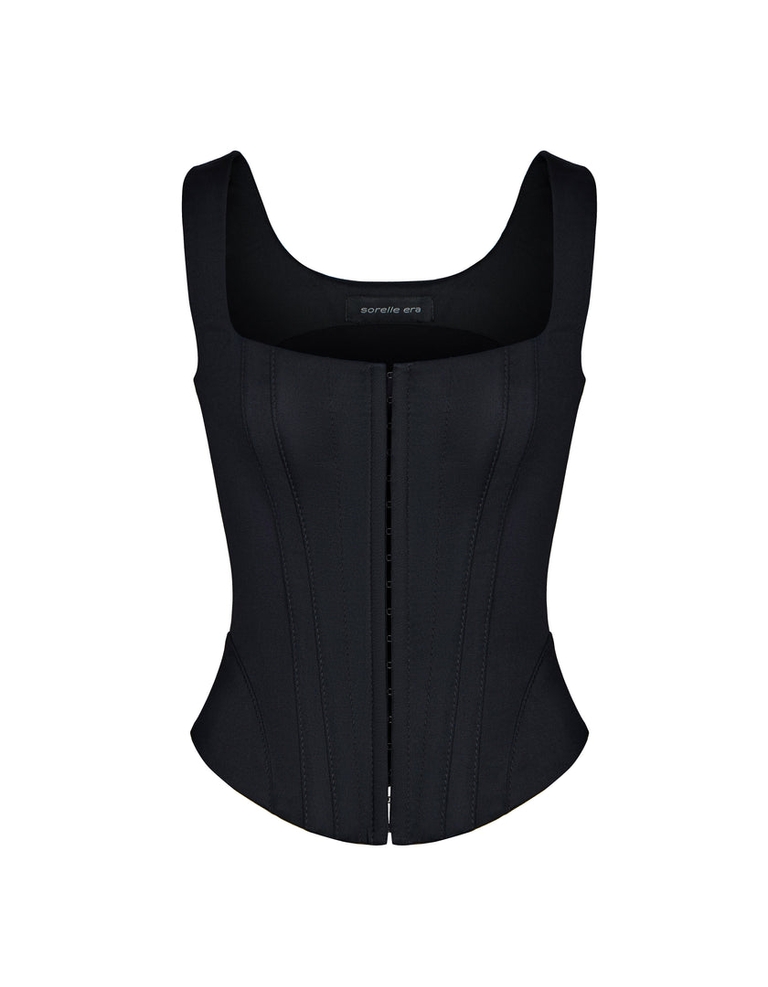 Fan Corset Black