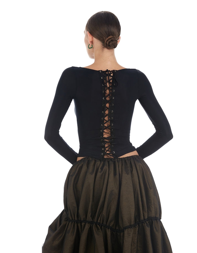 Corset Longsleeve Black